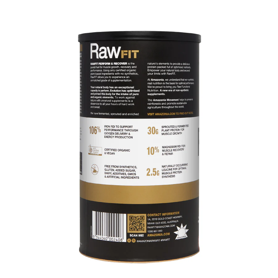 RawFIT Perform & Recover Protein - Chocolate